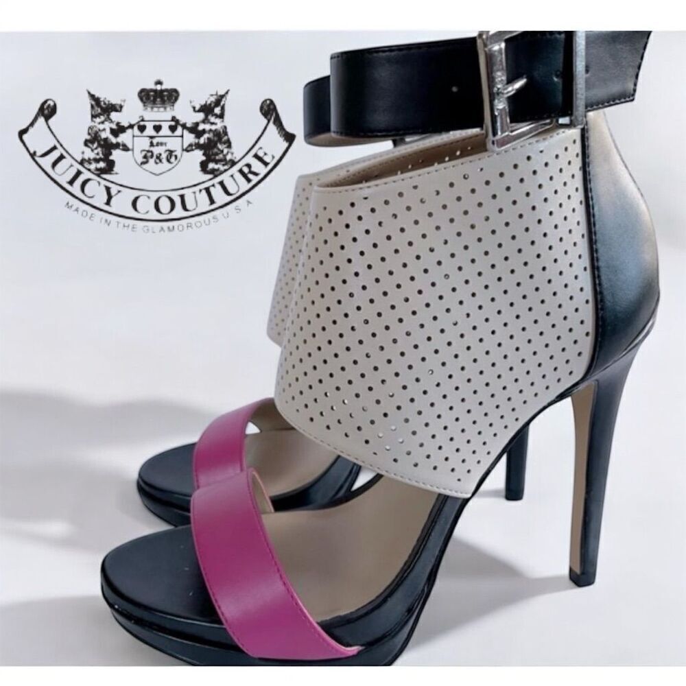Juicy Couture Women's Multicolor Stiletto Heels Size 7 Party Shoes
